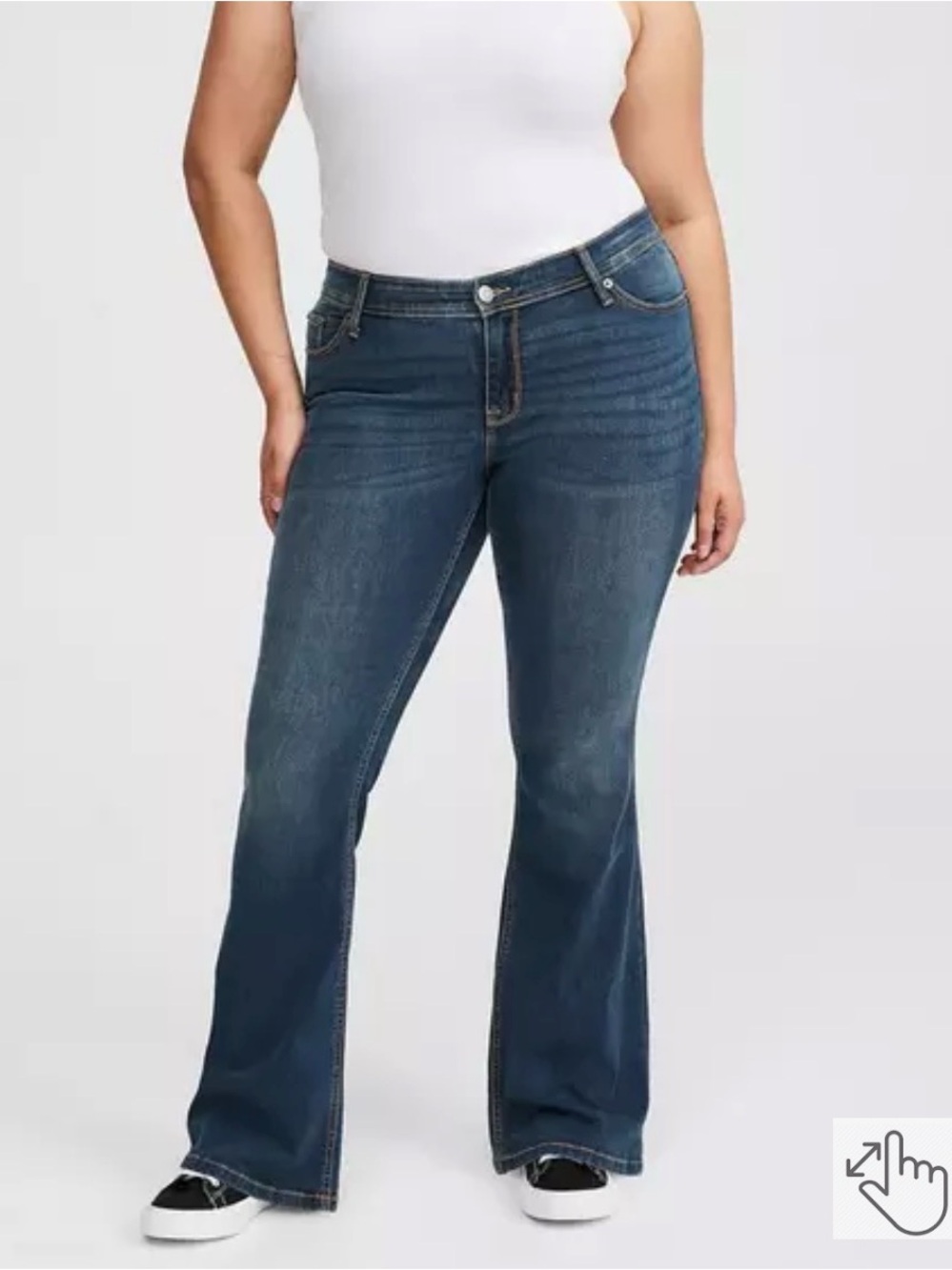 Torrid Luxe Slim Bootcut Jeans 26XS Dark Wash Super Stretch Plus Size Denim